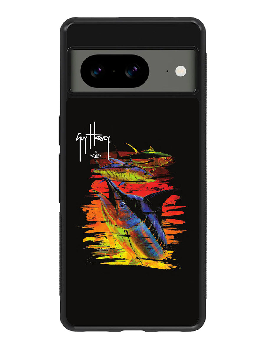 Guy Harvey Island Marlin Boat Google Pixel 8A Case QC9626