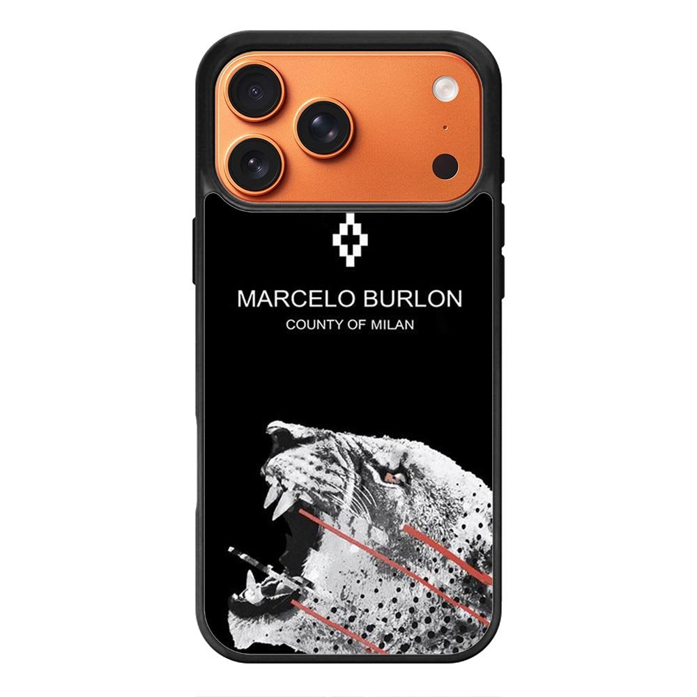 Marcelo Burlon Tiger iPhone 17 Pro Max Case QC9634