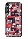St Louis Cardinals Baseball Doodle Log Samsung Galaxy A35 5G Case OV9600