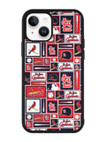 St Louis Cardinals Baseball Doodle Log iPhone 14 Case QC9600