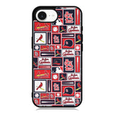 St Louis Cardinals Baseball Doodle Log iPhone 16e Case OV9600