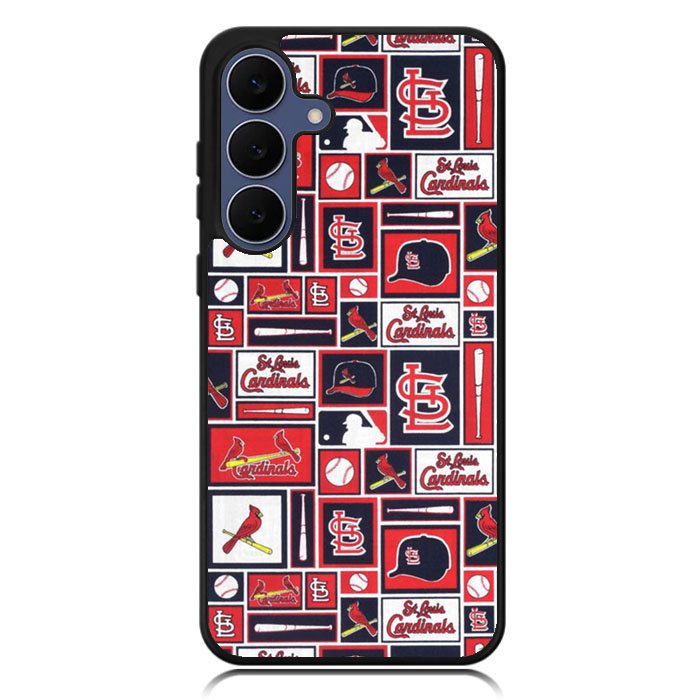 St Louis Cardinals Baseball Doodle Log Samsung Galaxy S25 FE Case OV9600