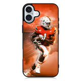 University of Miami Footbal iPhone 16 Case QC9597