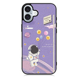 Astronaut Purple iPhone 16 Plus Case QC9083
