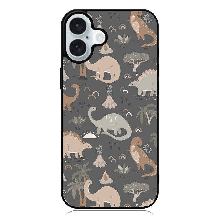 Cute Dinosaurs iPhone 16 Plus Case