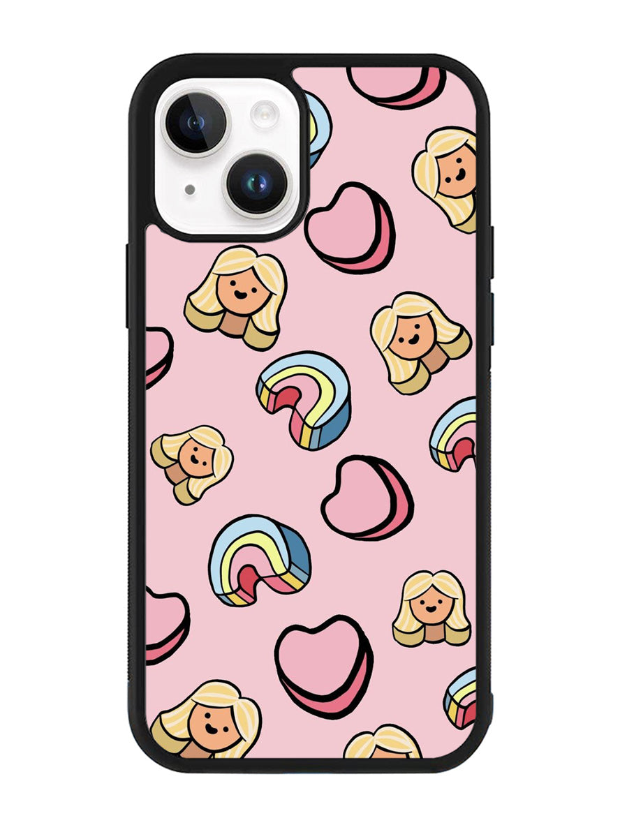 Girly Rainbow Pattern iPhone 15 Case OV9070