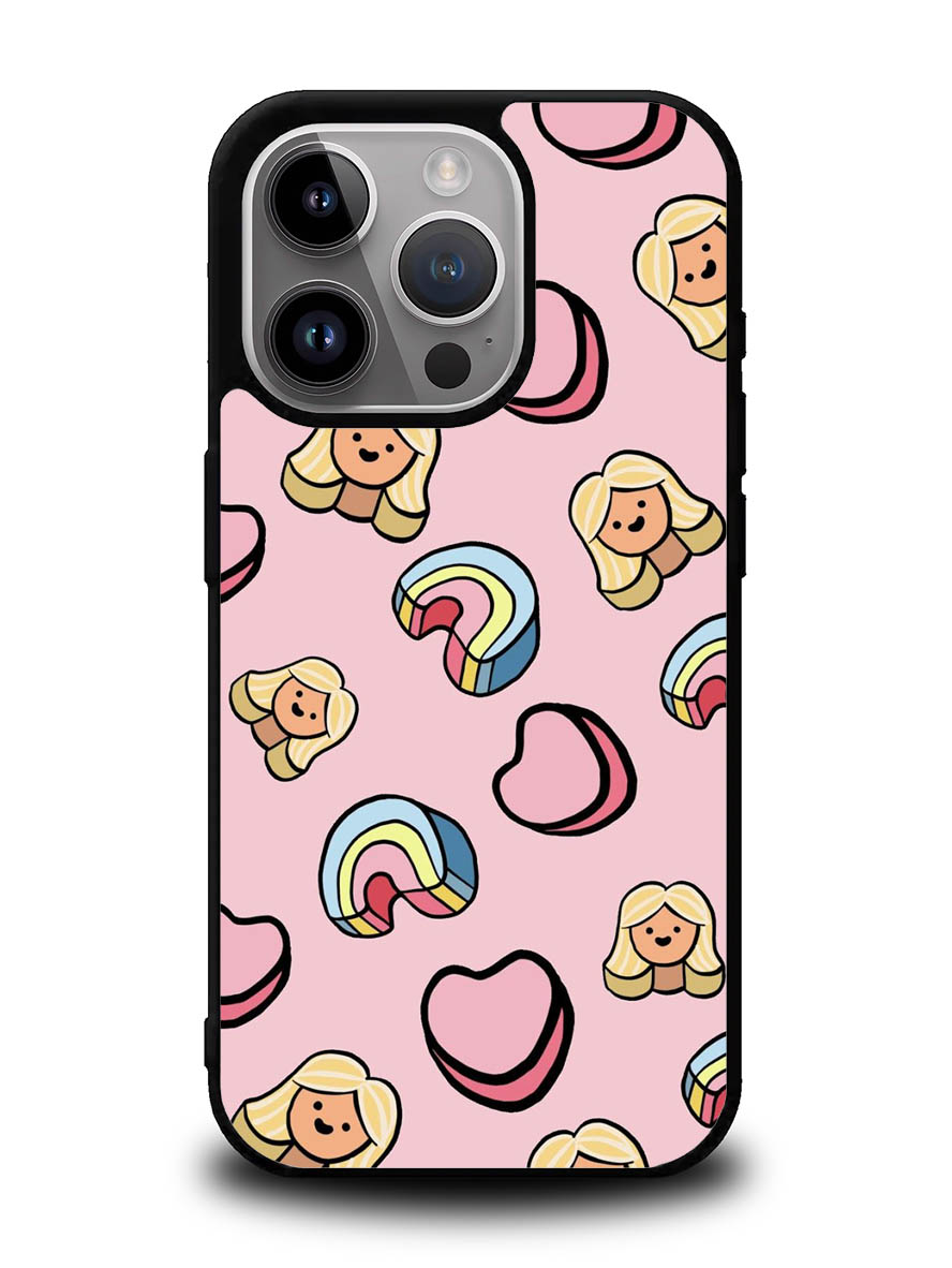 Girly Rainbow Pattern iPhone 16 Pro Case OV9070