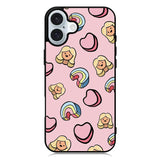 Girly Rainbow Pattern iPhone 16 Plus Case QC9070