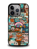 Gumball Pattern iPhone 14 Pro Case QC9068