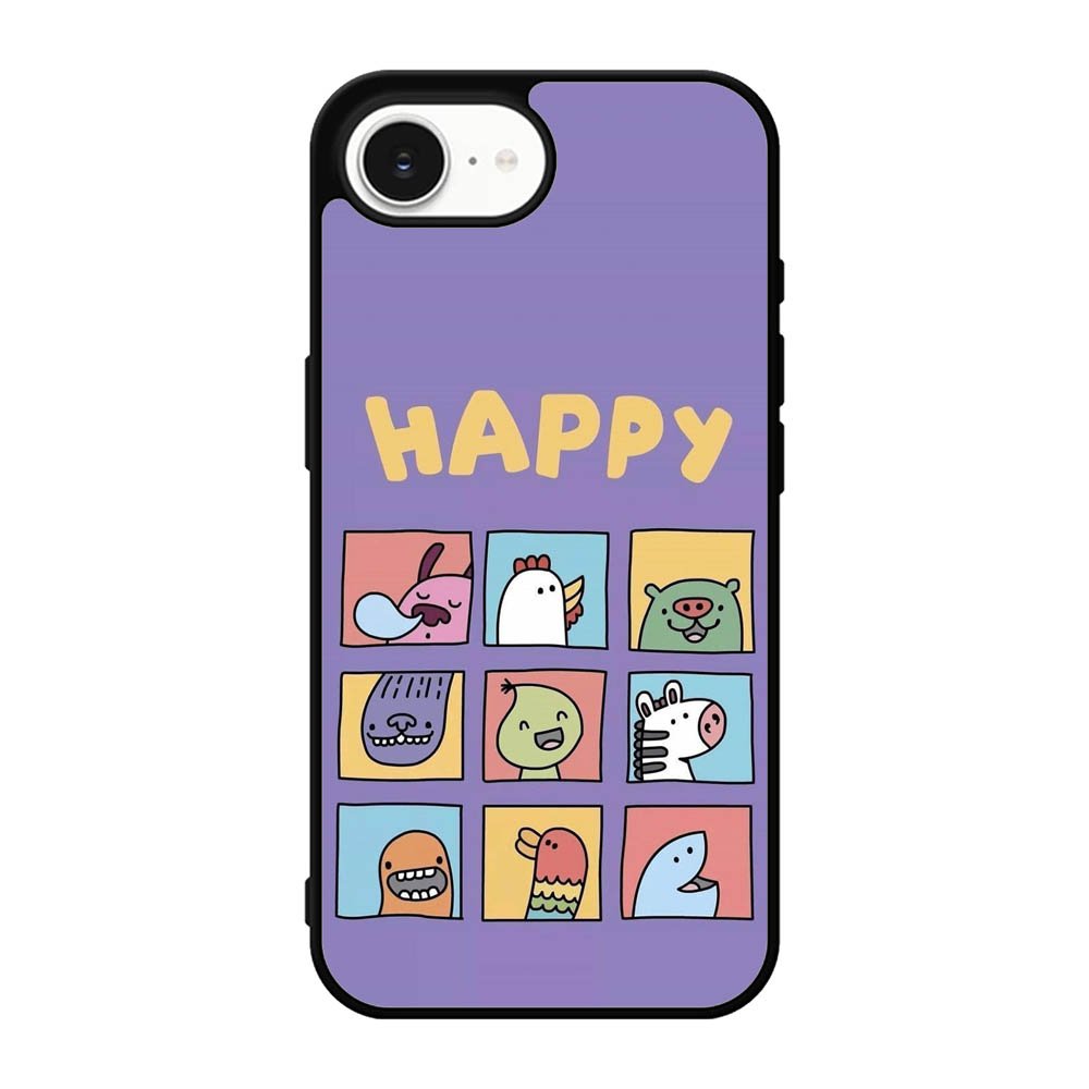 Kawaii Emoji Happy iPhone 17e Case OV9061