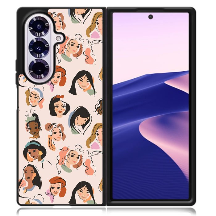 Princess Disney Face Samsung Galaxy Z Fold 7 Case OV9053