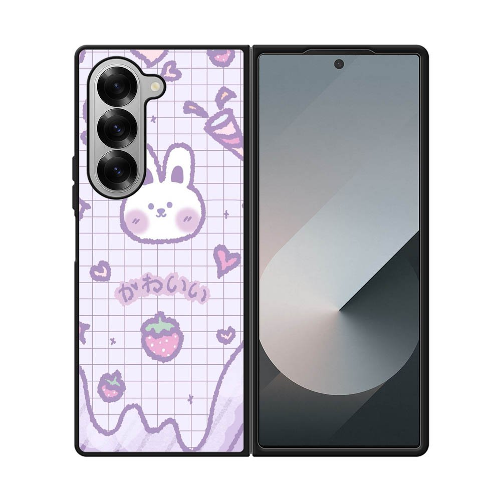 Rabbit Cute Purple Samsung Galaxy Z Fold 7 5G Case OV9051