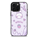 Rabbit Cute Purple iPhone 16 Pro Max Case OV9051