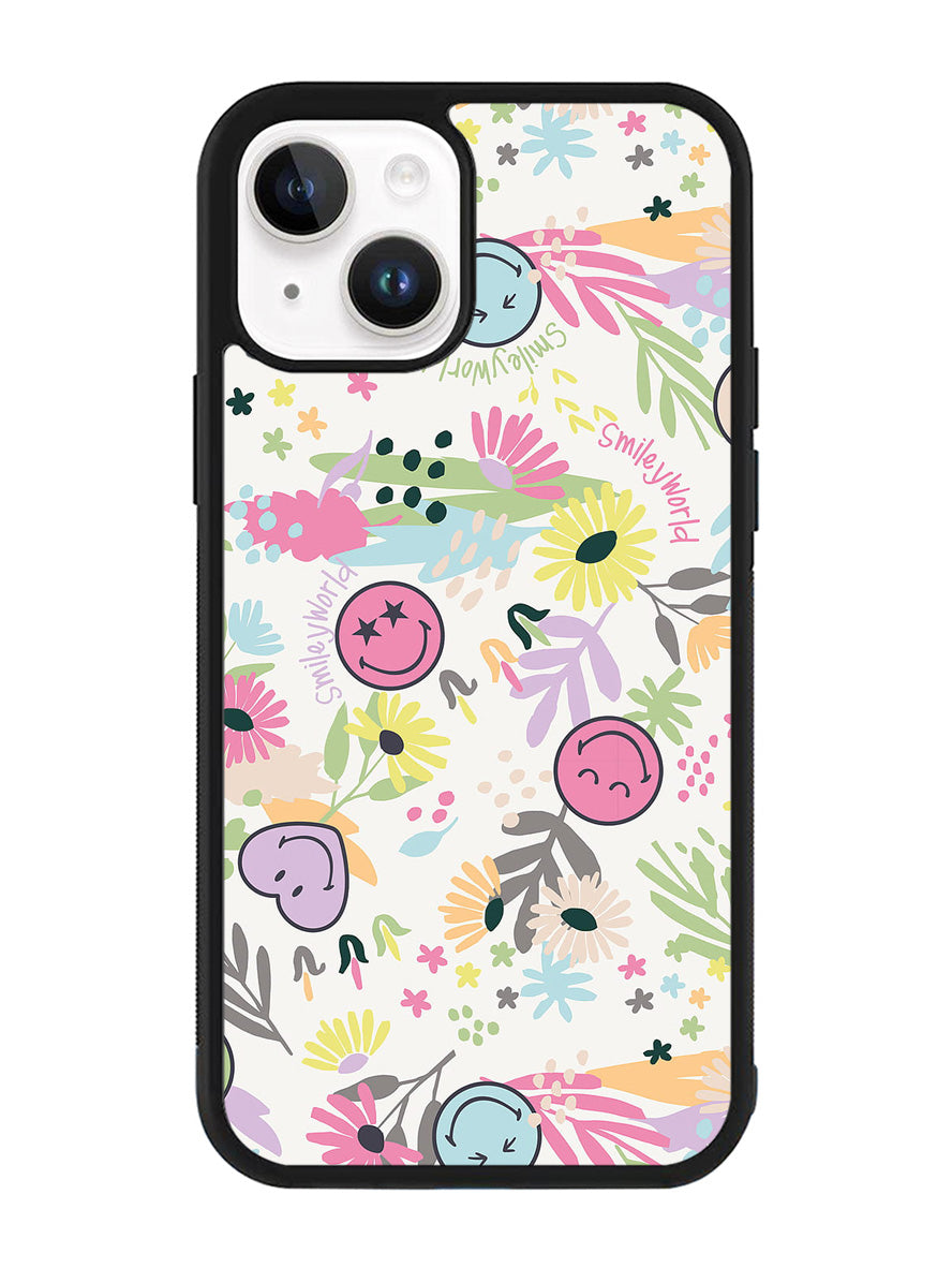 Smiley World Pattern iPhone 15 Plus Case OV9048