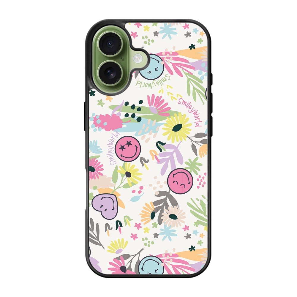 Smiley World Pattern iPhone 17 Case QC9048