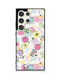 Smiley World Pattern Samsung Galaxy S23 Ultra 5G Case QC9048