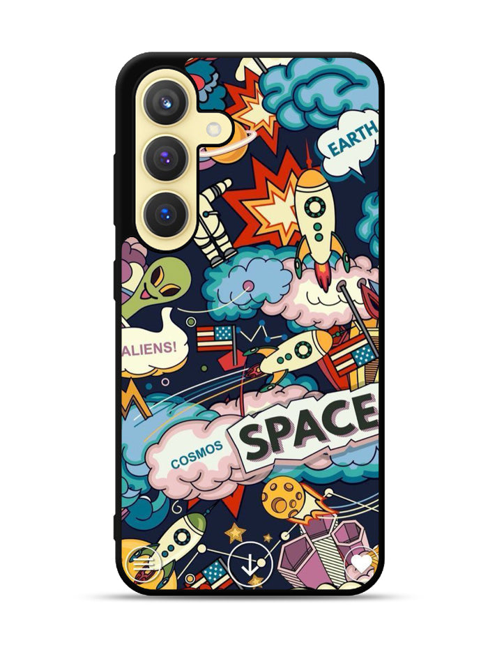 Space Sticker Samsung Galaxy S23 Plus 5G , Samsung Galaxy S23+ 5G Case QC9044