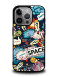Space Sticker iPhone 15 Pro Max Case OV9044