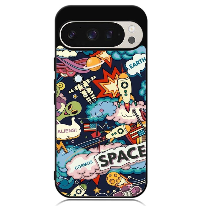Space Sticker Google Pixel 9 | Pixel 9 Pro Case OV9044