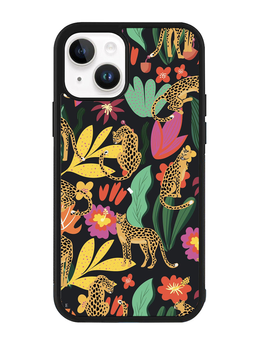 Tiger Forest Pattern iPhone 15 Case OV9040