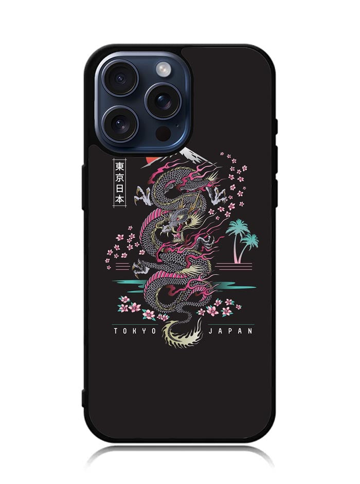 Tokyo Japan Dragon iPhone 15 Pro Max Case OV9039