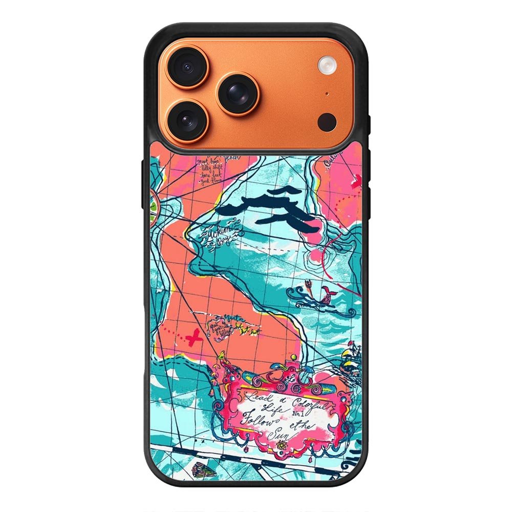 Lilly Pulitzer Map iPhone 17 Pro Case QC9031