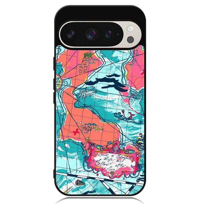 Lilly Pulitzer Map Google Pixel 9 Pro XL Case OV9031