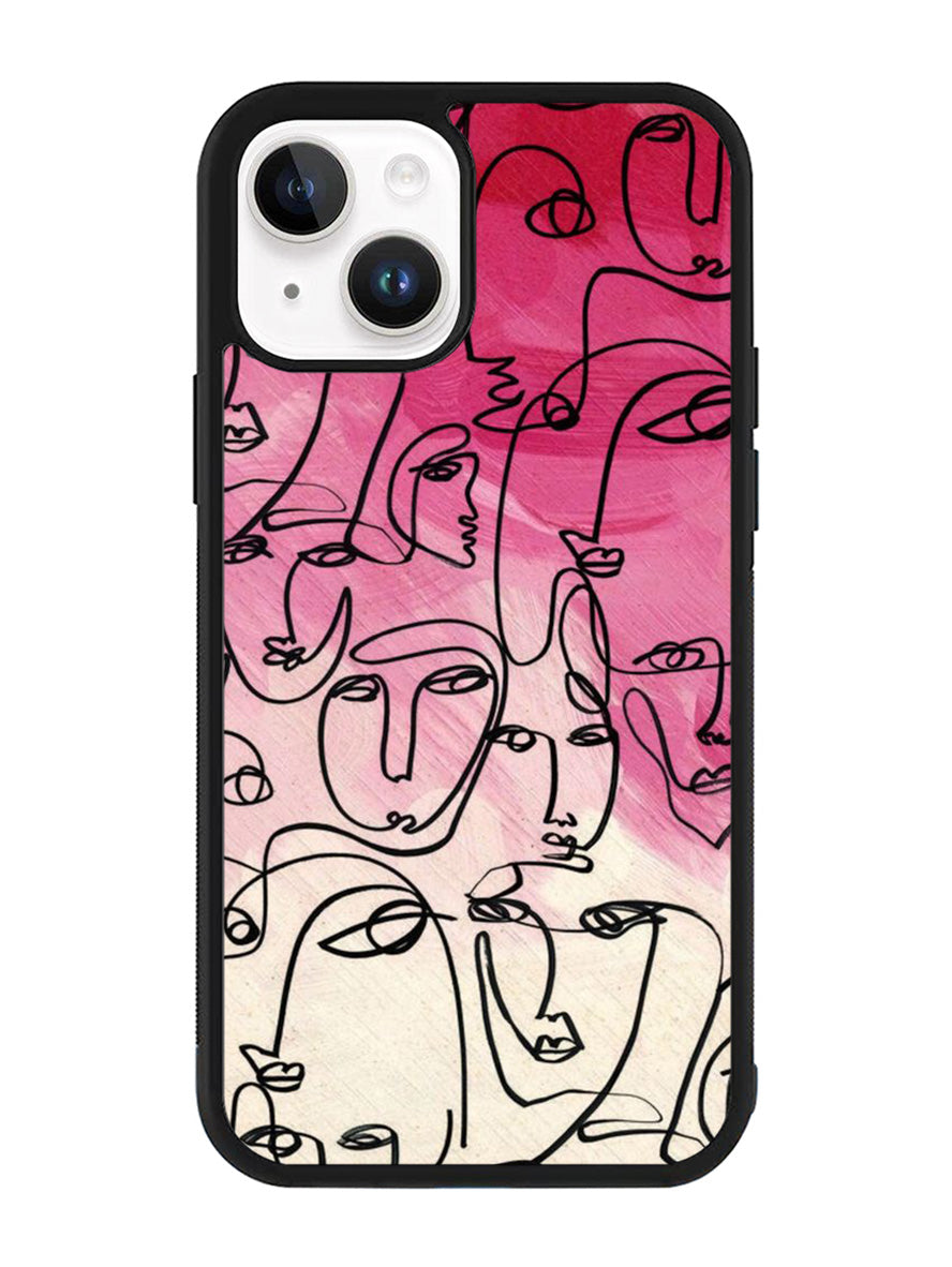 Abstract Illustrasi iPhone 14 Case QC11229