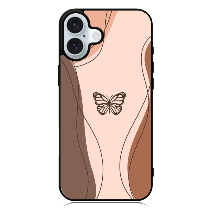 Butterfly Aesthetic Simple iPhone 16 Plus Case QC11187