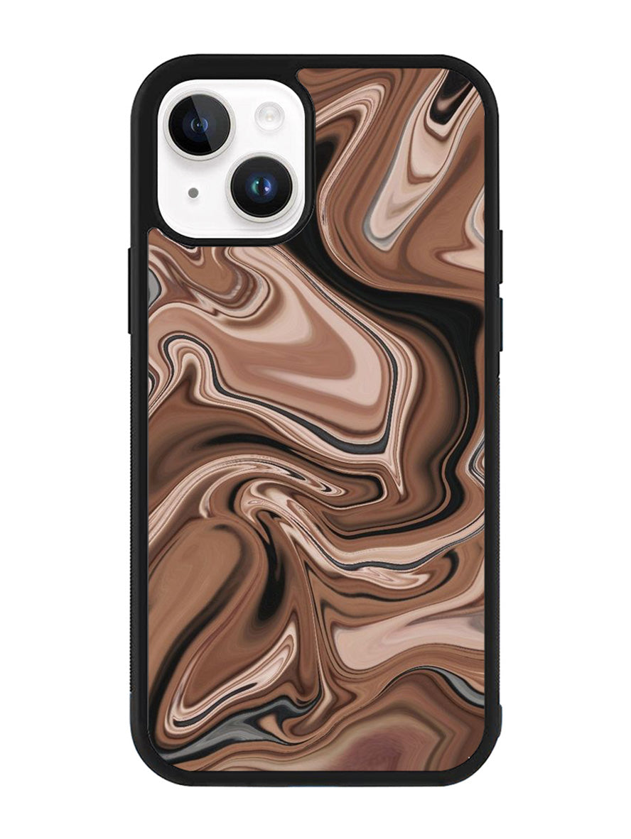 Marble Brown iPhone 14 Case QC11134