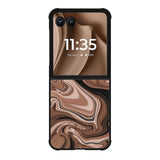 Marble Brown Motorola Moto RAZR Plus 2025 Case OV11134