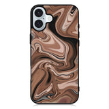 Marble Brown iPhone 16 Plus Case QC11134