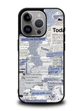 Newspaper Vintage iPhone 14 Pro Max Case QC10987
