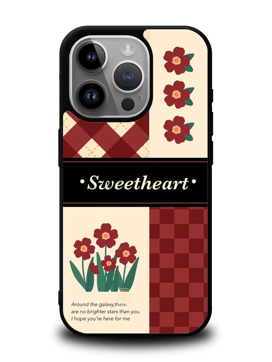 Red Sweetheart iPhone 16 Pro Max Case QC11012