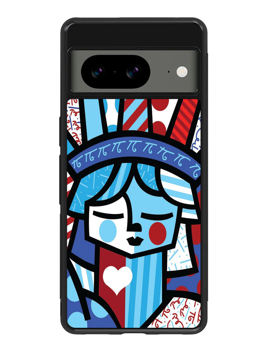 Romero Britto Statue Of Liberty Google Pixel 8 Case QC11014