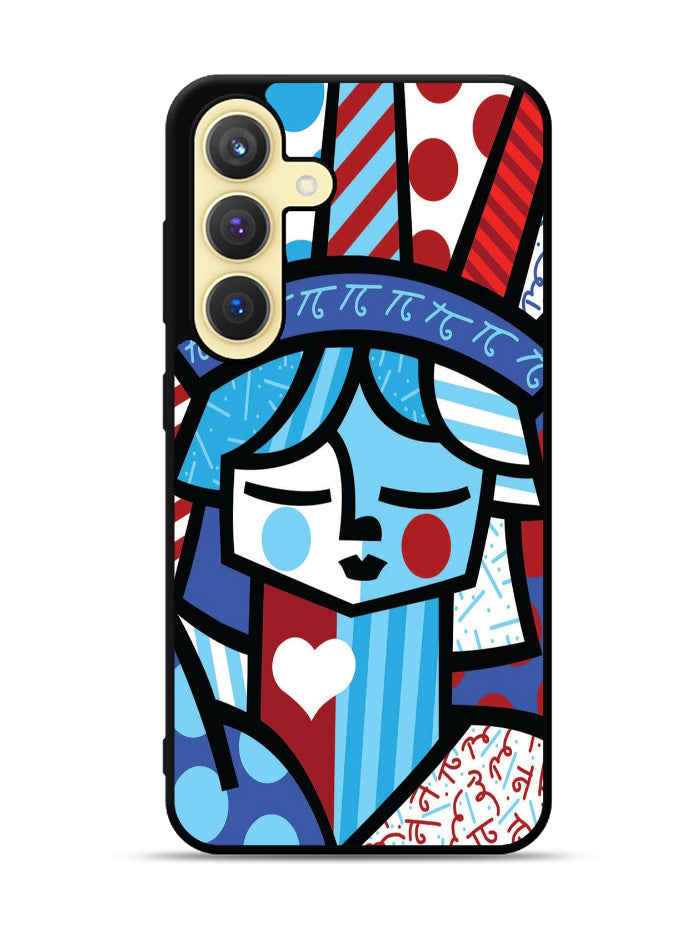 Romero Britto Statue Of Liberty Samsung Galaxy S23 Plus 5G , Samsung Galaxy S23+ 5G Case QC11014