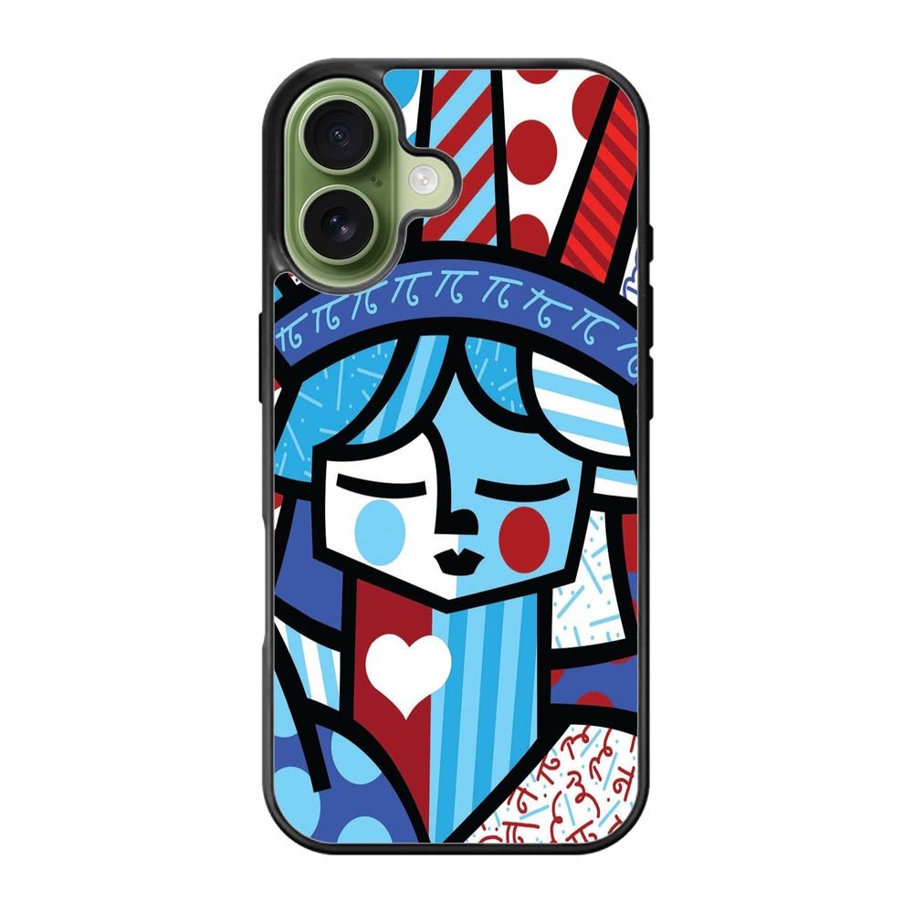 Romero Britto Statue Of Liberty iPhone 17 Case QC11014