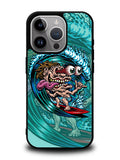 Skateboard Art Surfing iPhone 15 Pro Case