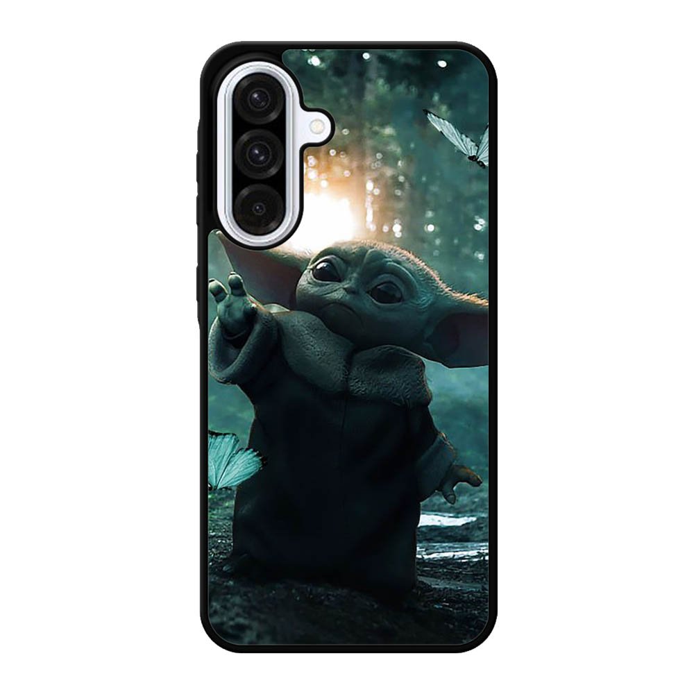 Baby Yoda In The Forest Love Butterfly Samsung Galaxy A56 Case OV5237
