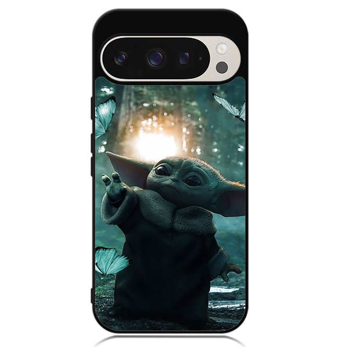 Baby Yoda In The Forest Love Butterfly Google Pixel 9 Pro XL Case