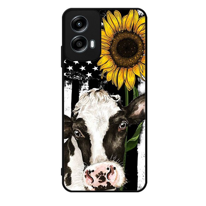 Cow Sunflower Motorola Moto G Play 2024 Case OV10919