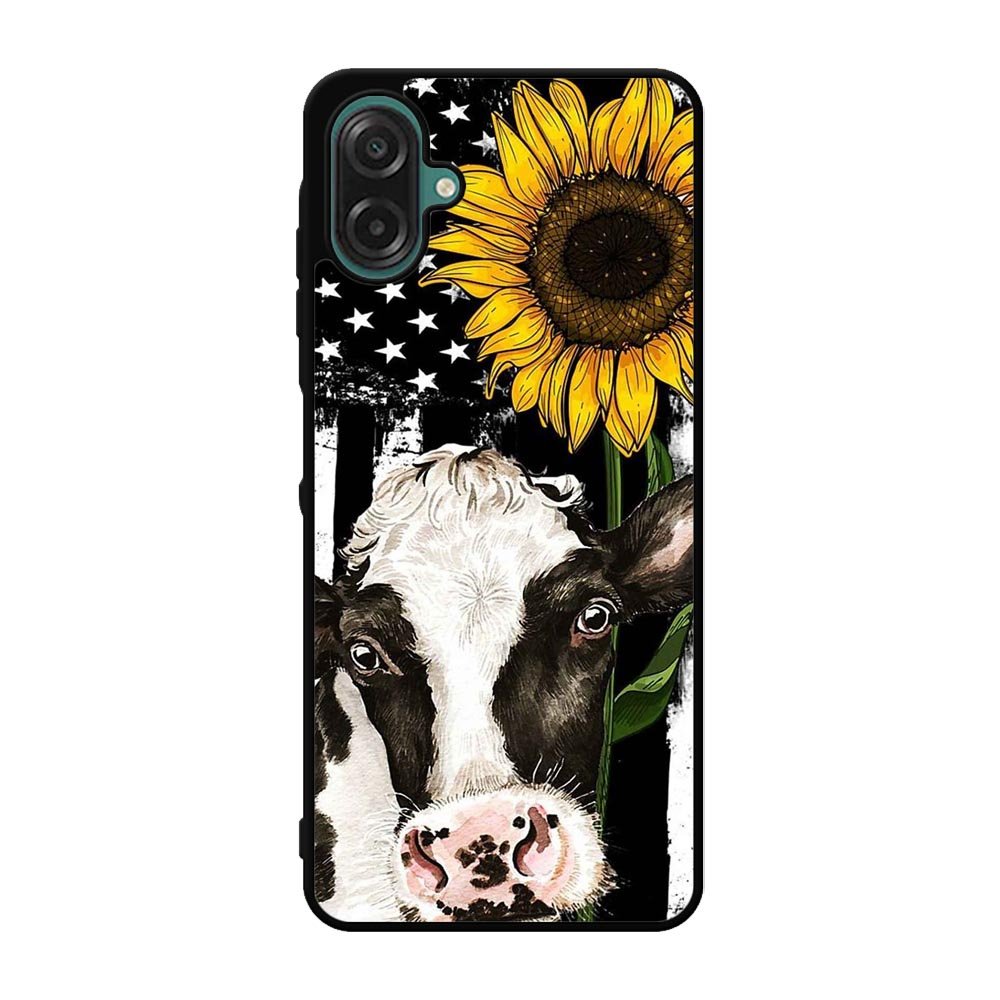 Cow Sunflower Samsung Galaxy A07 Case QC10919