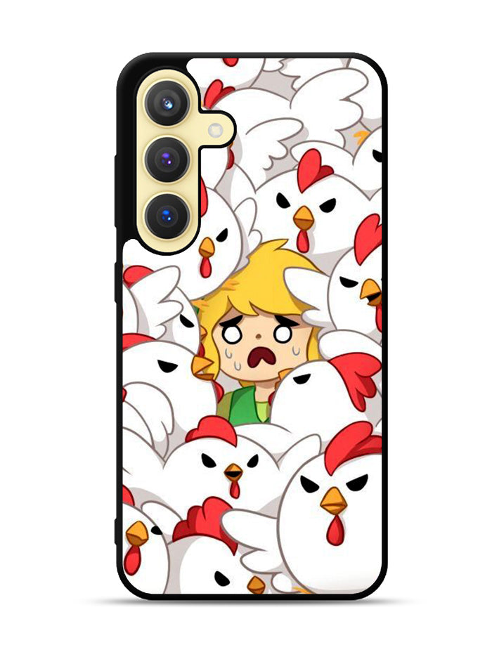 Legend of Zelda Angry Cuckoos Samsung Galaxy S25 Plus 5G , Samsung Galaxy S25+ 5G Case OV10888