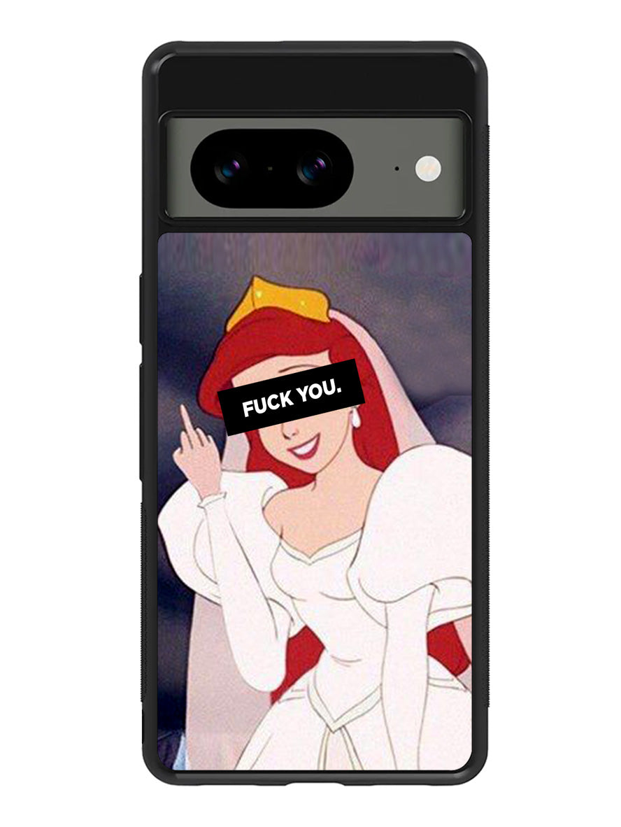 Princess Ariel Middle Finger Google Pixel 8A Case QC10794