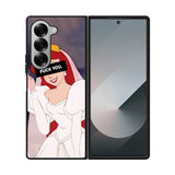Princess Ariel Middle Finger Samsung Galaxy Z Fold 7 5G Case QC10794