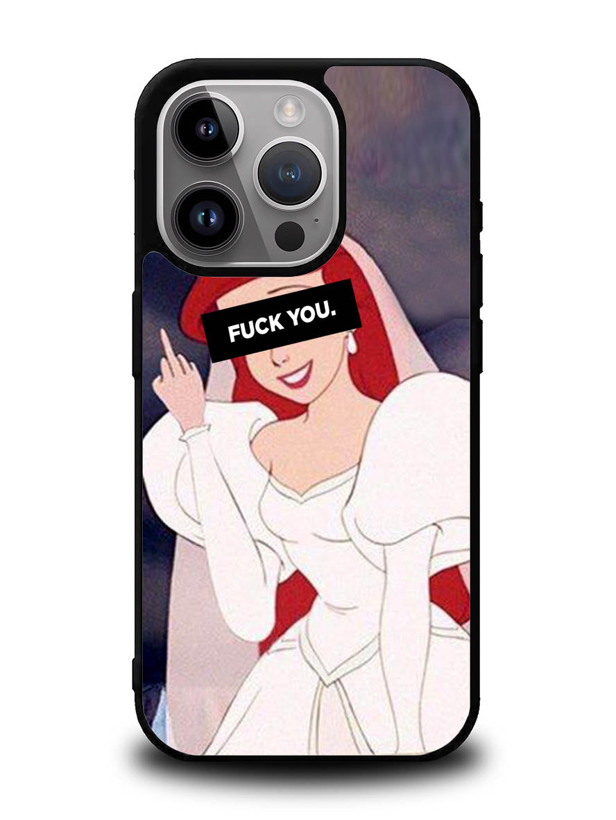 Princess Ariel Middle Finger iPhone 15 Pro Max Case OV10794