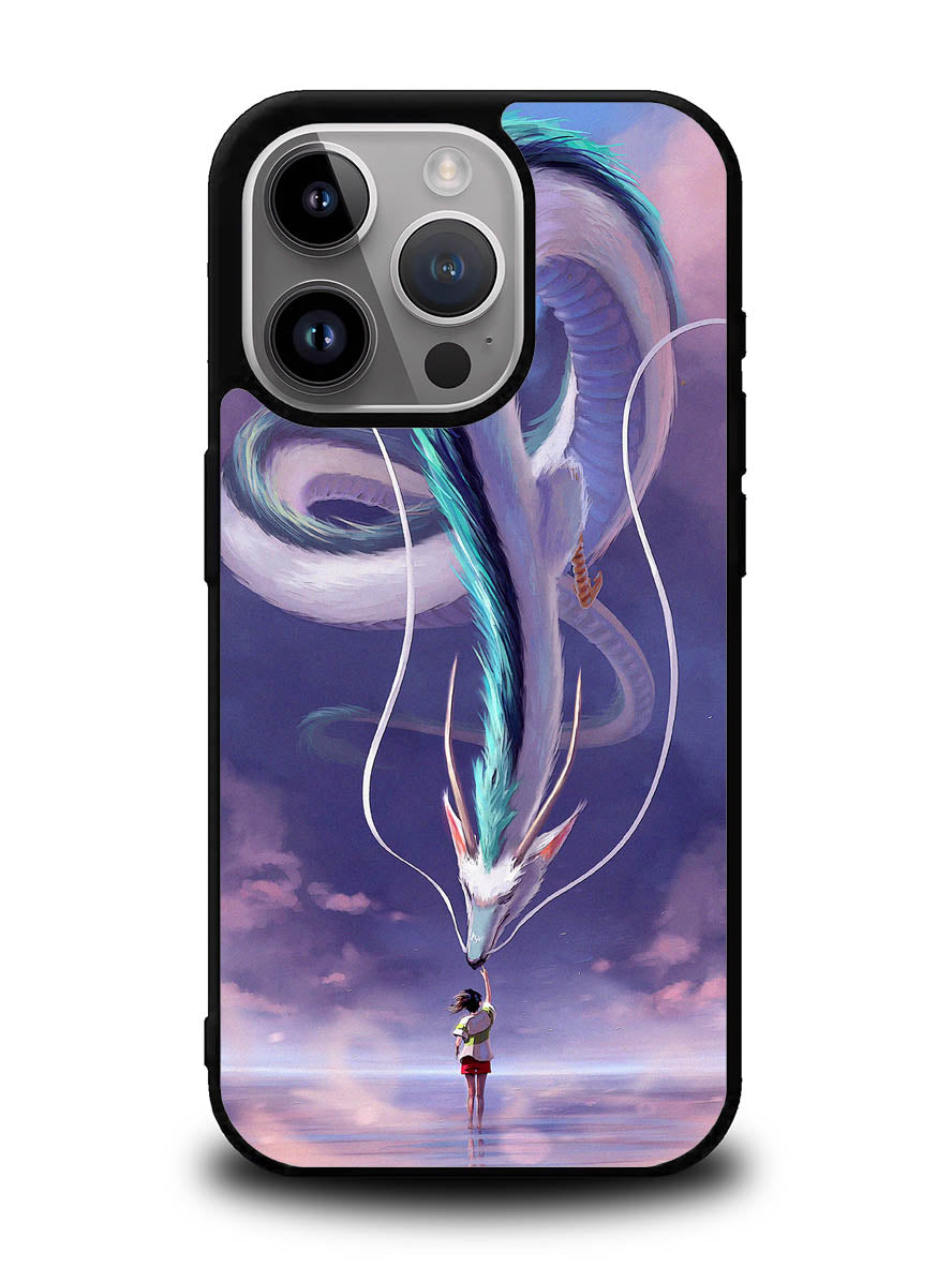 Spirited Away Haku Dragon Chihiro iPhone 14 Pro Max Case QC10820
