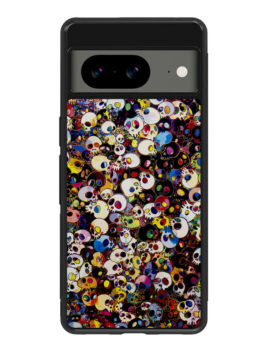 Takashi Murakami Color Skull Google Pixel 8 Case QC10838