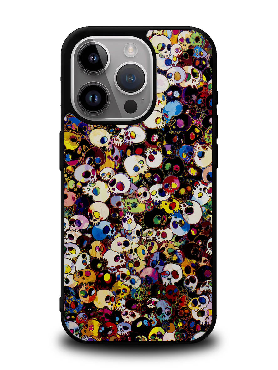 Takashi Murakami Color Skull iPhone 16 Pro Max Case QC10838