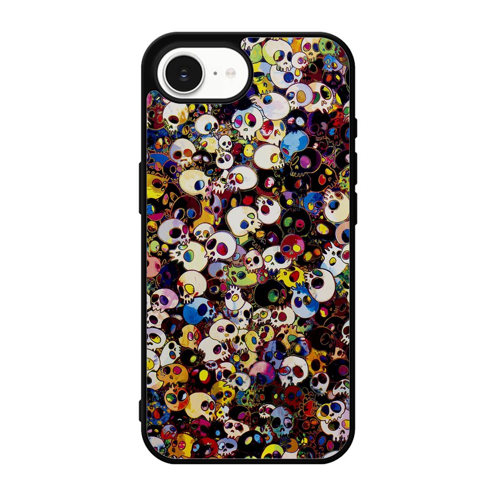 Takashi Murakami Color Skull iPhone 17e Case QC10838